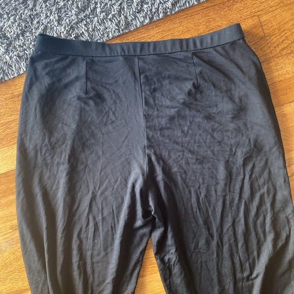 Eileen Fisher Black Wide Leg Pants Size Large - Picture 15 of 16